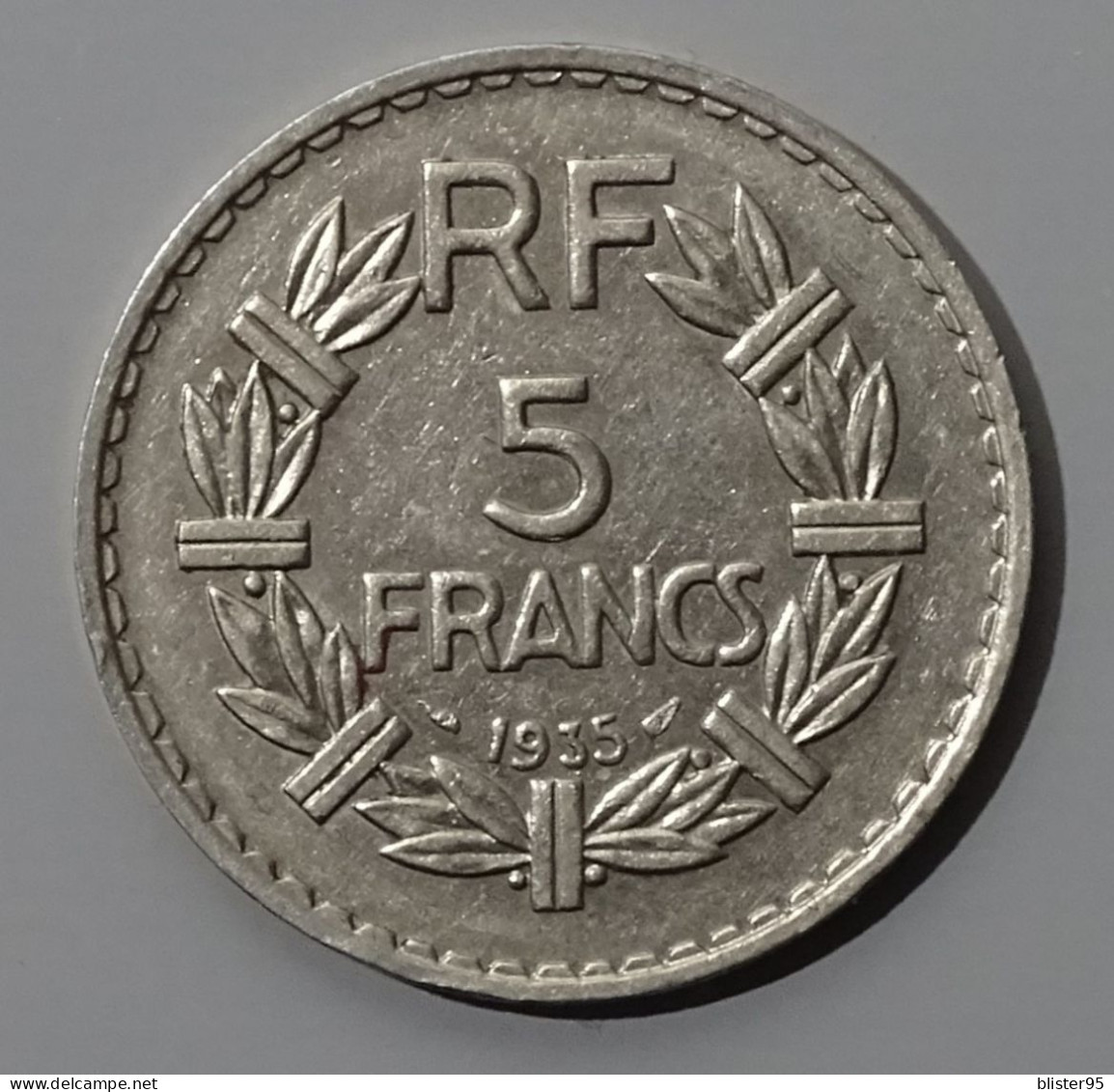 5 Francs 1935 Nickel Lavrillier En Etat Sup - 5 Francs