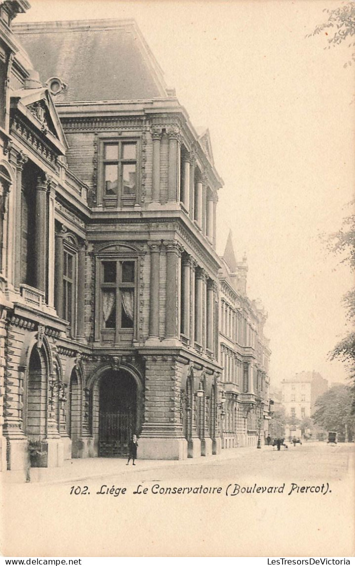 BELGIQUE - Liège - Le Conservatoire (Boulevard Piercot) - Carte Postale Ancienne - Liege