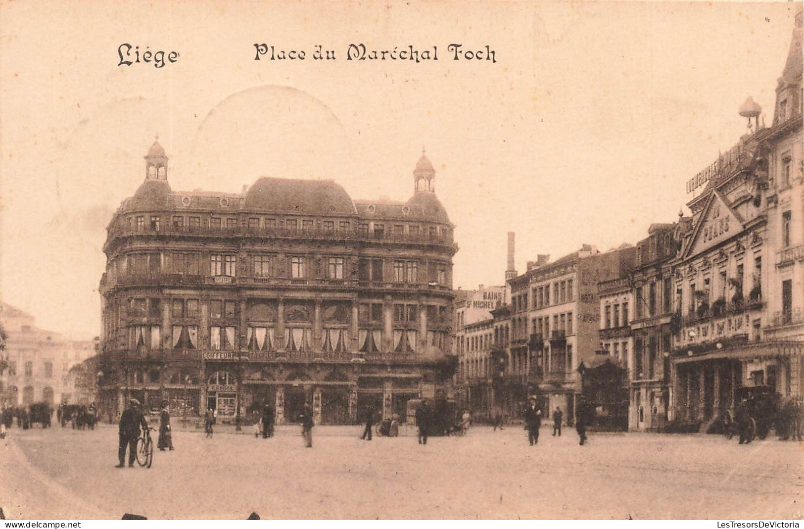 BELGIQUE - Liège - Place Du Maréchal Toch - Animé - Emile Dumont éditeur - Carte Postale Ancienne - Liege