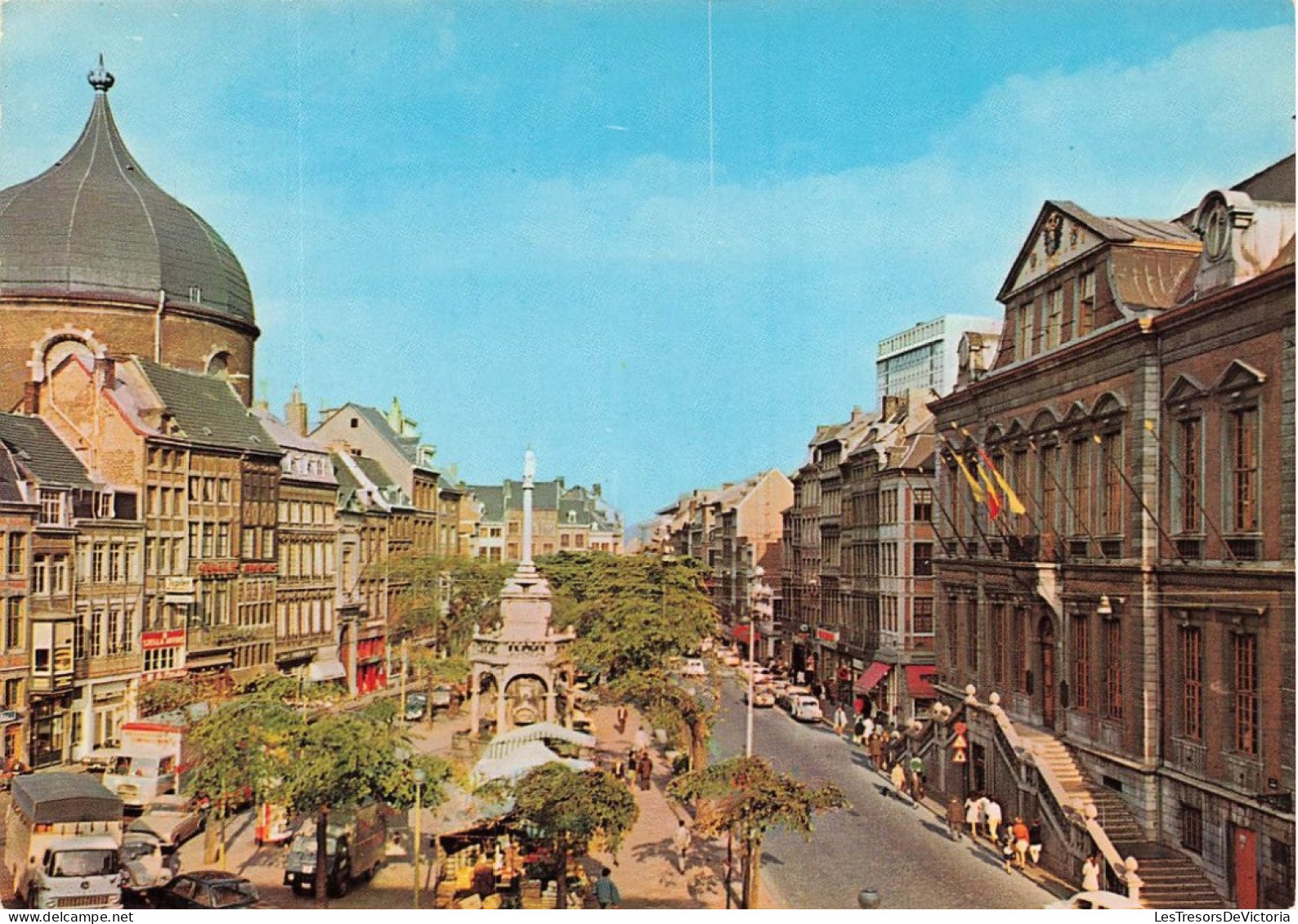 BELGIQUE - Liège - Place Du Marché Et Perron - Carte Postale Récente - Liege