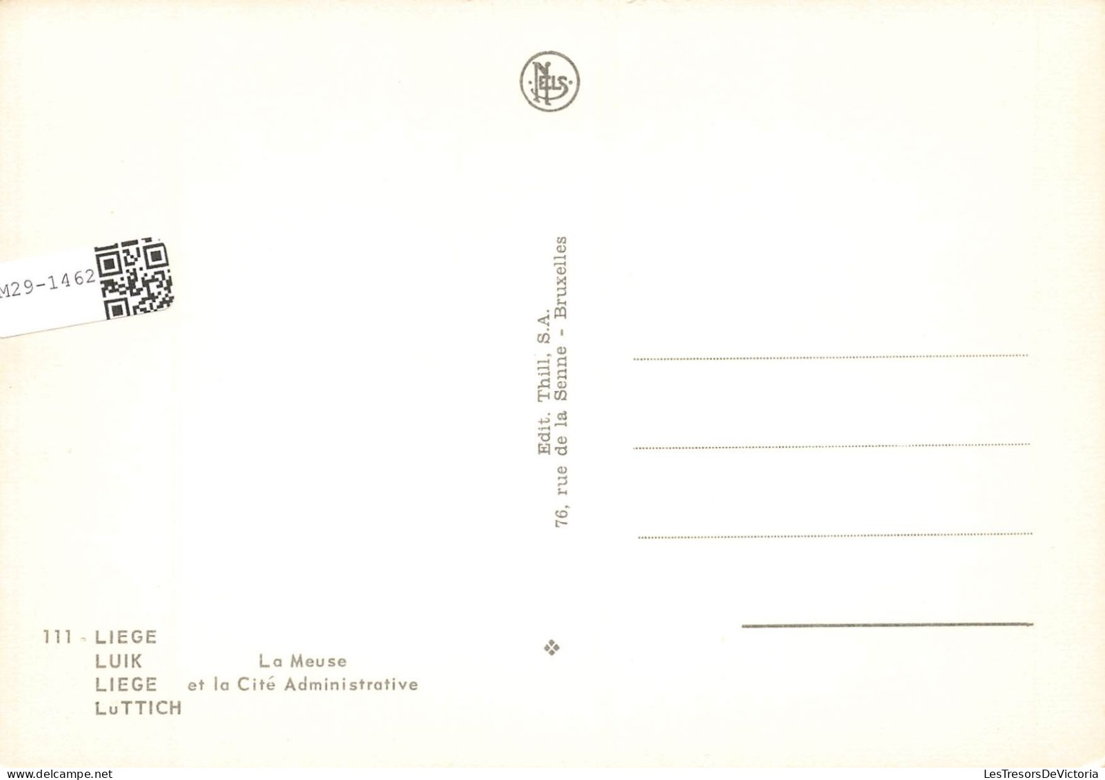 BELGIQUE - Liège - La Meuse Et La Cité Administrative - Carte Postale Récente - Liege