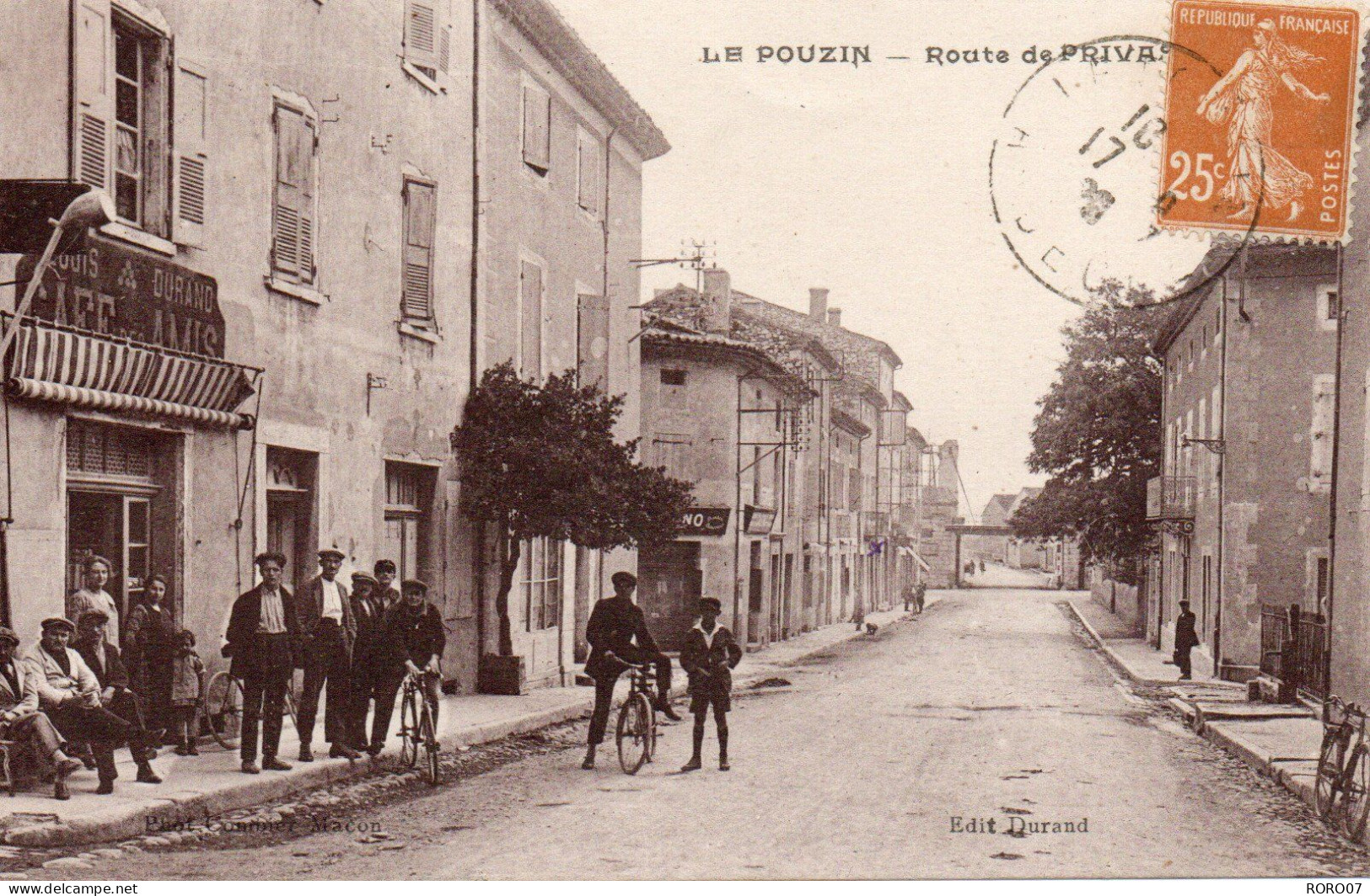 07 Ardèche Très Beau Plan LE POUZIN Route De Privas - Le Pouzin