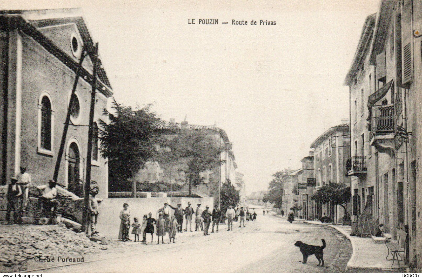 07 Ardèche Très Beau Plan LE POUZIN Route Du PRIVAS - Le Pouzin