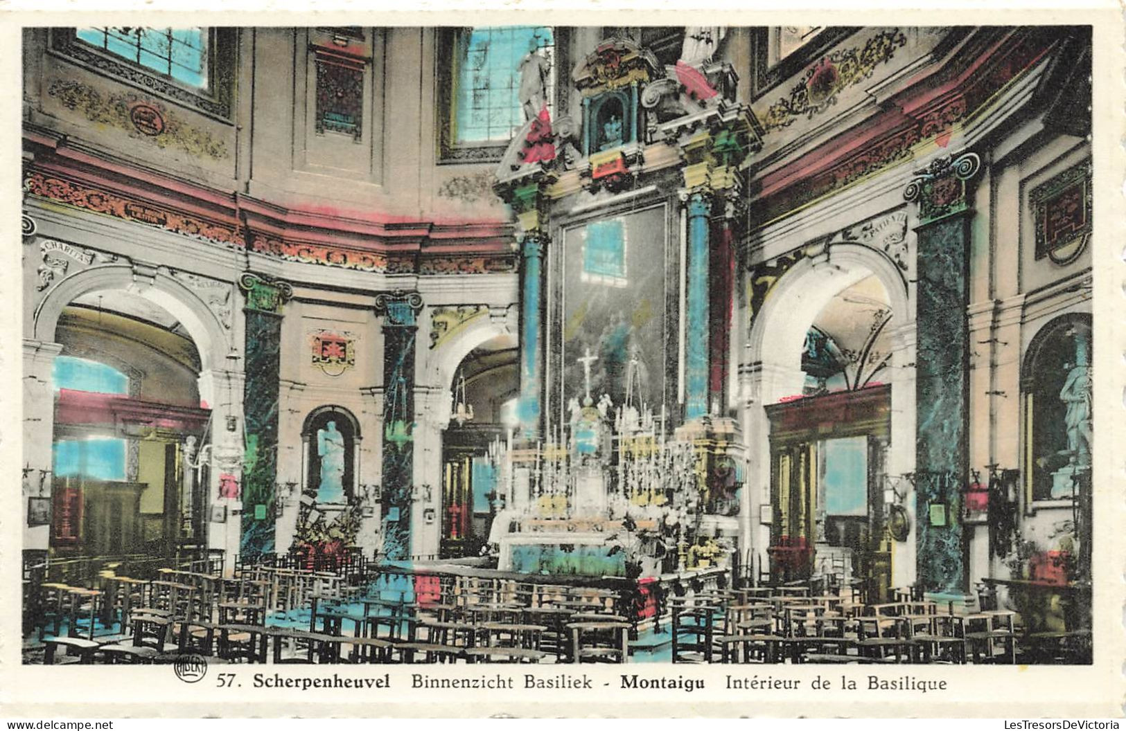 BELGIQUE - Scherpenheuvel - Montaigu - Intérieur De La Basilique - Colorisé - Carte Postale - Scherpenheuvel-Zichem