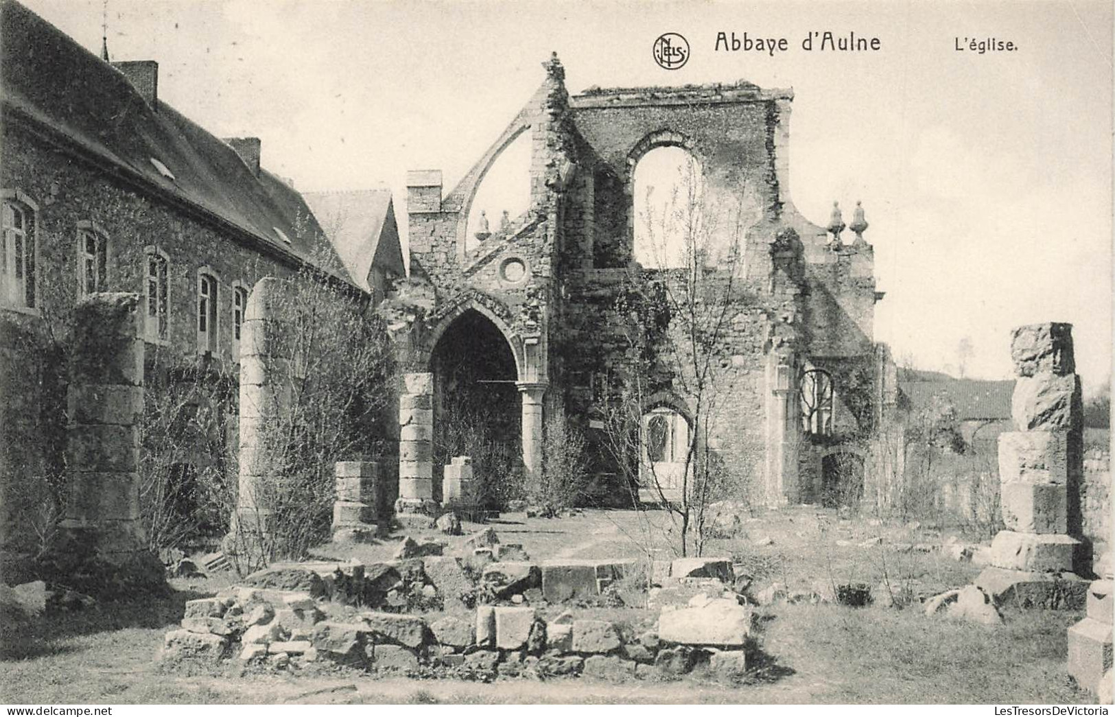 BELGIQUE - Thuin - Abbaye D'Aulne - Vue Sur Les Ruines De L'église - Carte Postale Ancienne - Thuin