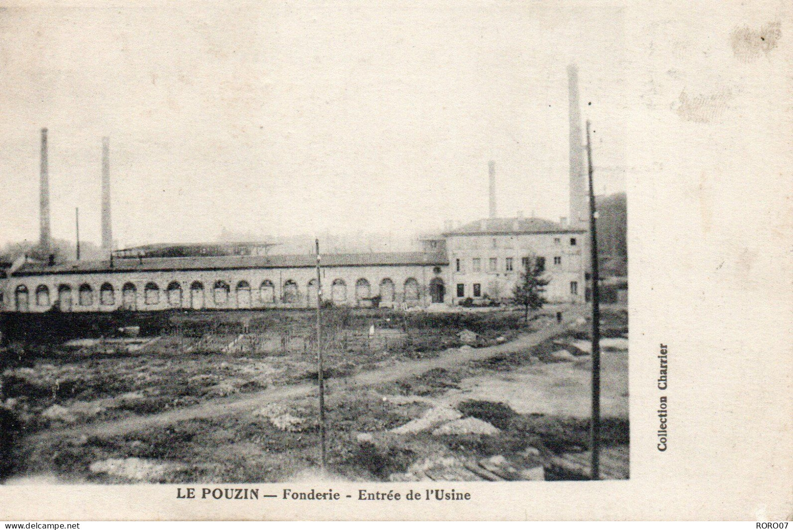 07 Ardèche Très Beau Plan LE POUZIN Fonderie Entrée De L,usine - Le Pouzin