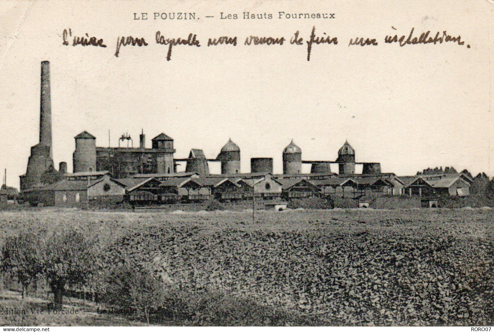 07 Ardèche Très Beau Plan LE POUZIN Les Hauts Fourneaux - Le Pouzin