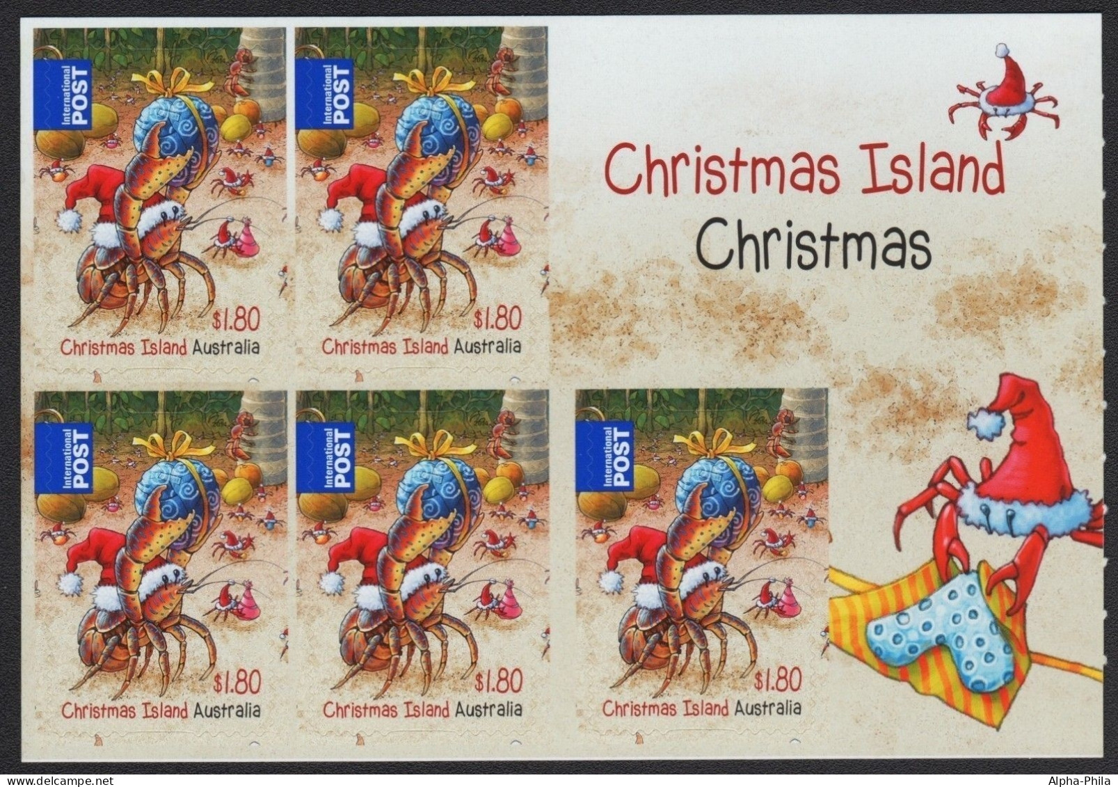 Weihnachtsinsel 2014 - Mi-Nr. 797 ** - MNH - Folienblatt - Weihnachten / Xmas - Christmas Island