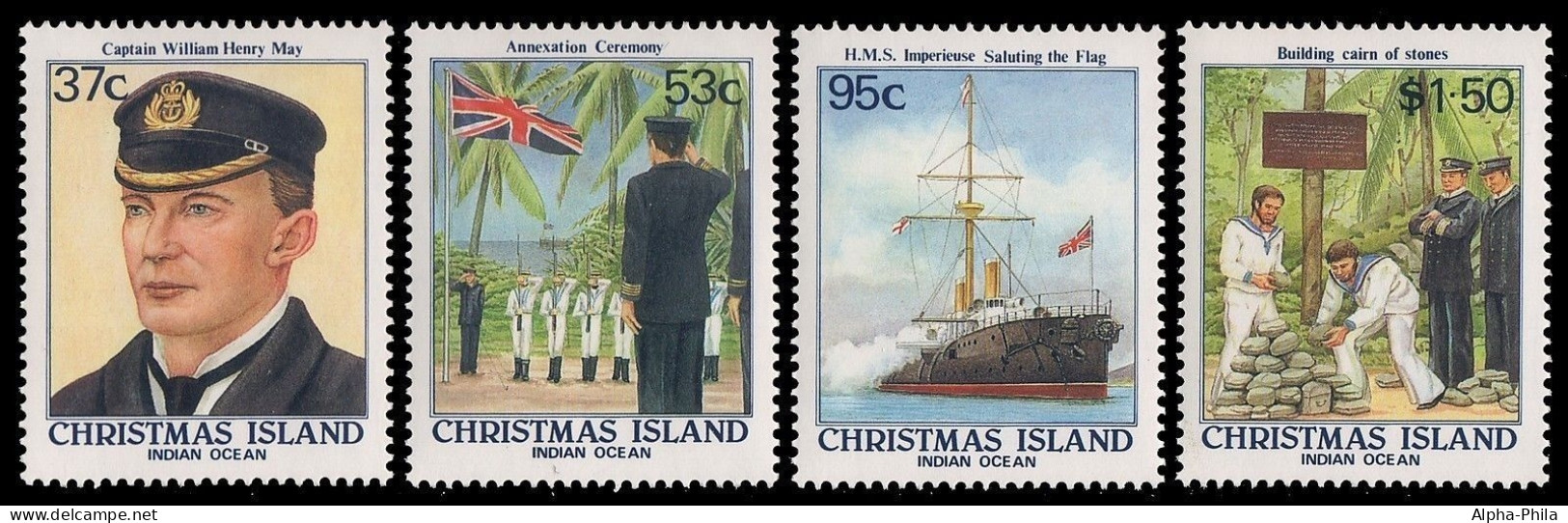 Weihnachtsinsel 1988 - Mi-Nr. 258-261 ** - MNH - Annexion - Christmas Island