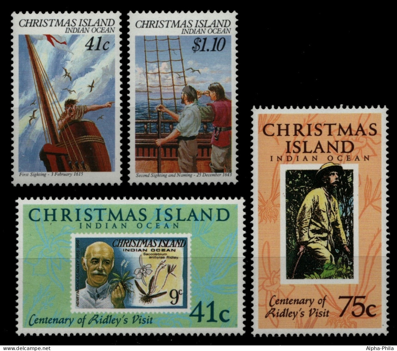 Weihnachtsinsel 1990 - Mi-Nr. 293-294 & 310-311 ** - MNH - 2 Ausgaben - Christmas Island