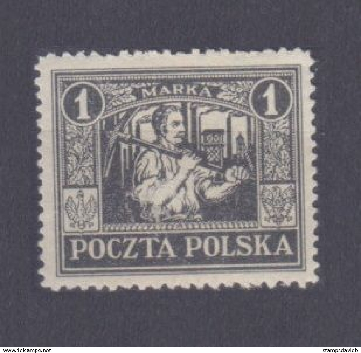 1922 Poland Regular Editions 7 Miners Worker 10,00 € - Ungebraucht