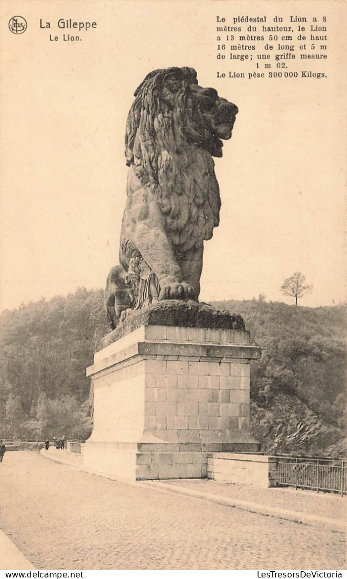 BELGIQUE - La Gileppe - Vue Générale Du Lion  -  Carte Postale Ancienne - Gileppe (Dam)