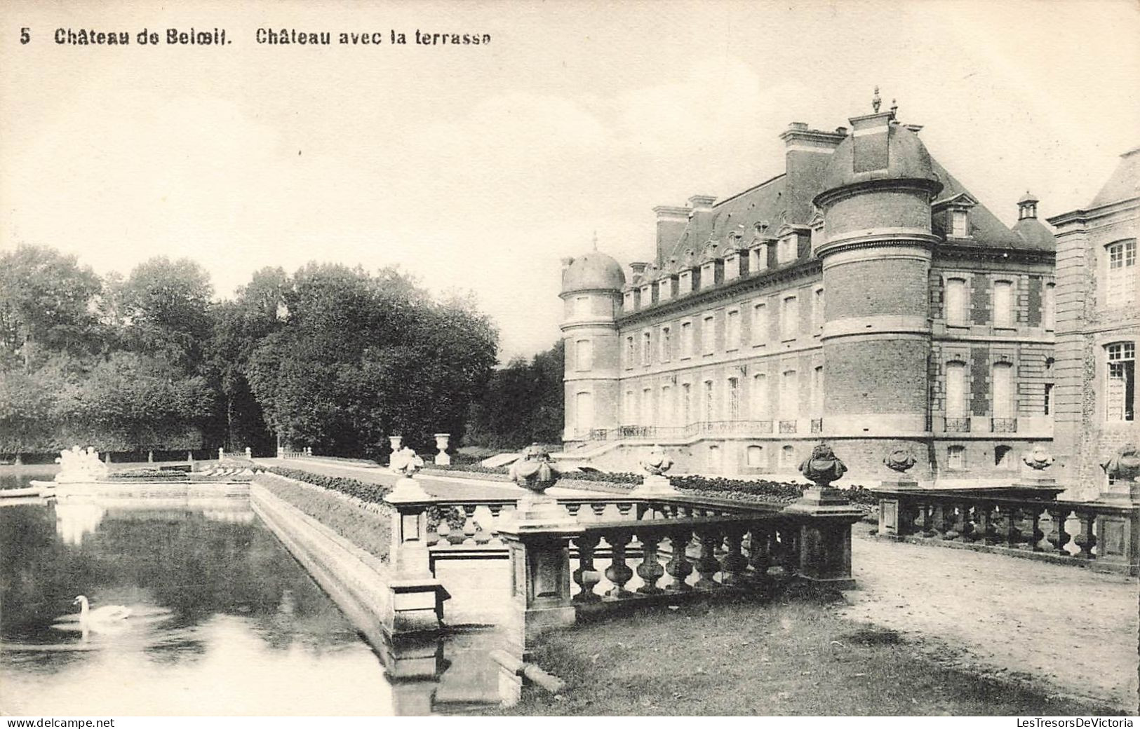 BELGIQUE - Beloeil - Vue Générale Du Château Avec La Terrasse - Carte Postale Ancienne - Belöil