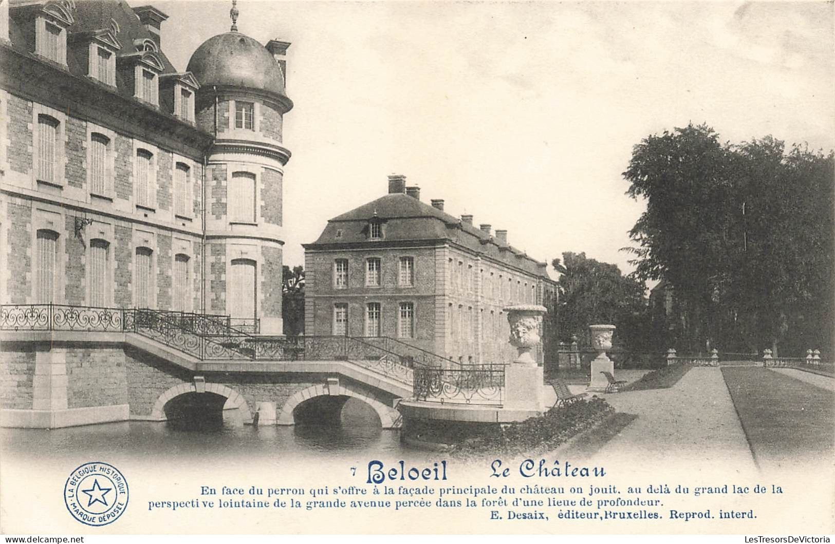 BELGIQUE - Beloeil - Le Château - En Face Du Perron Qui S'offre à La Façade Principale - Carte Postale Ancienne - Beloeil