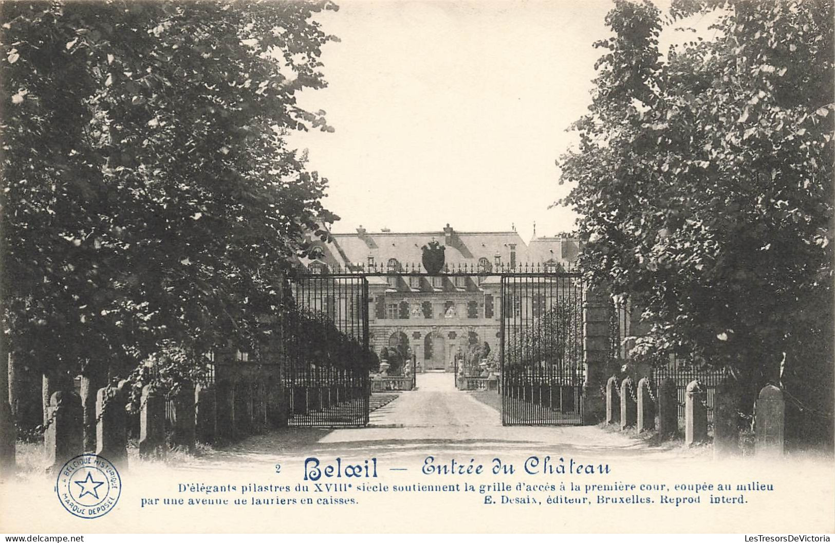 BELGIQUE - Beloeil - Vue Sur L'entrée Du Château - Carte Postale Ancienne - Beloeil