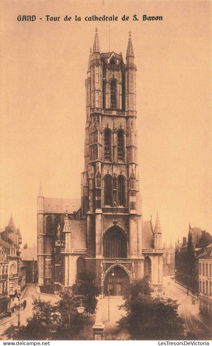 BELGIQUE - Gand -  Vue Sur La Tour De La Cathédrale De Saint Bavon - Carte Postale Ancienne - Gent