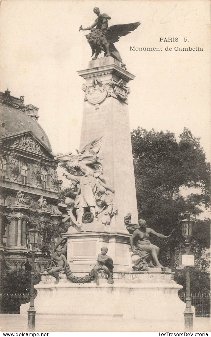 FRANCE - Paris 5 - Monument De Gambetta - Carte Postale Ancienne - Distrito: 05
