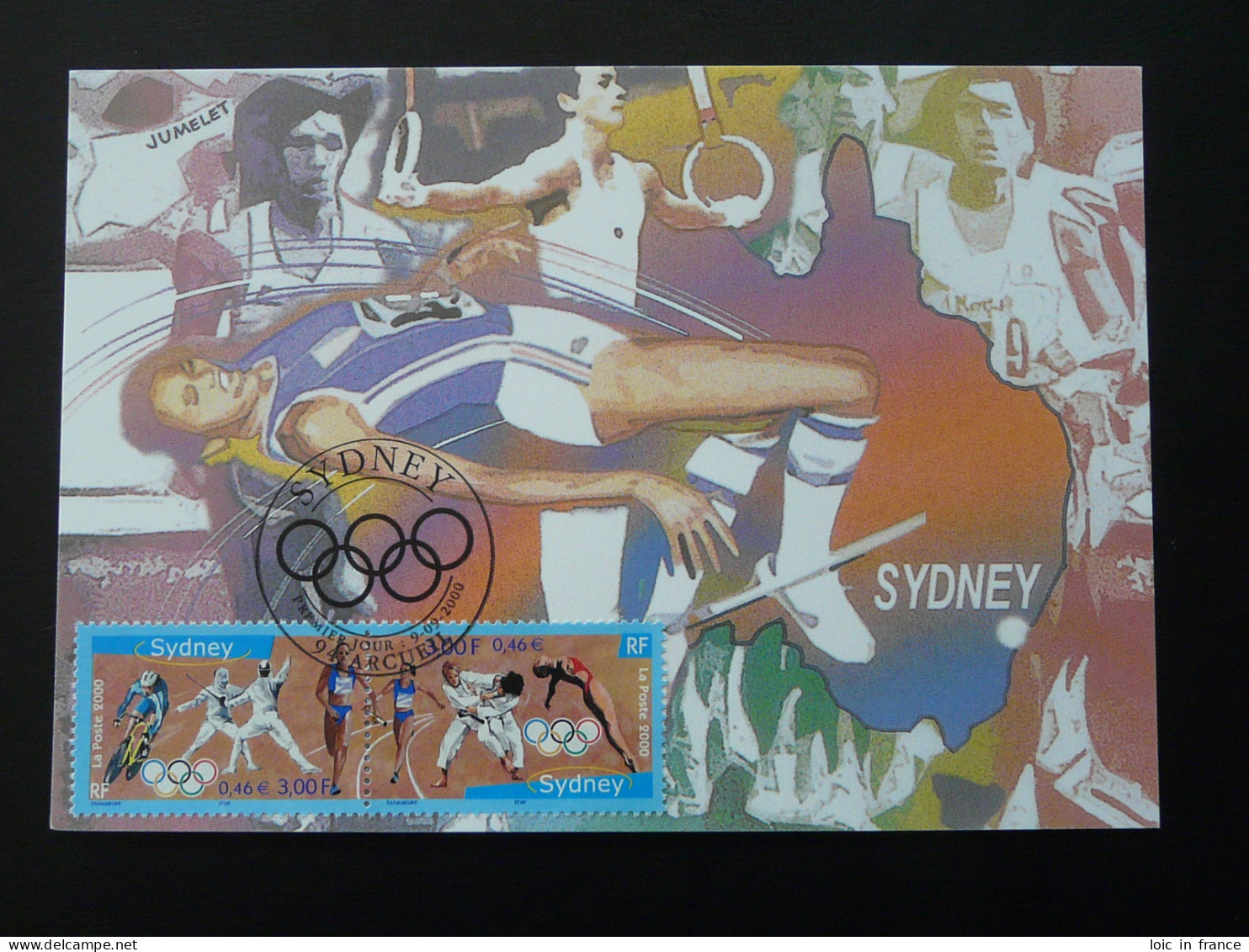 Carte Maximum Card Jeux Olympiques Sydney Olympic Games France 2000 - Zomer 2000: Sydney