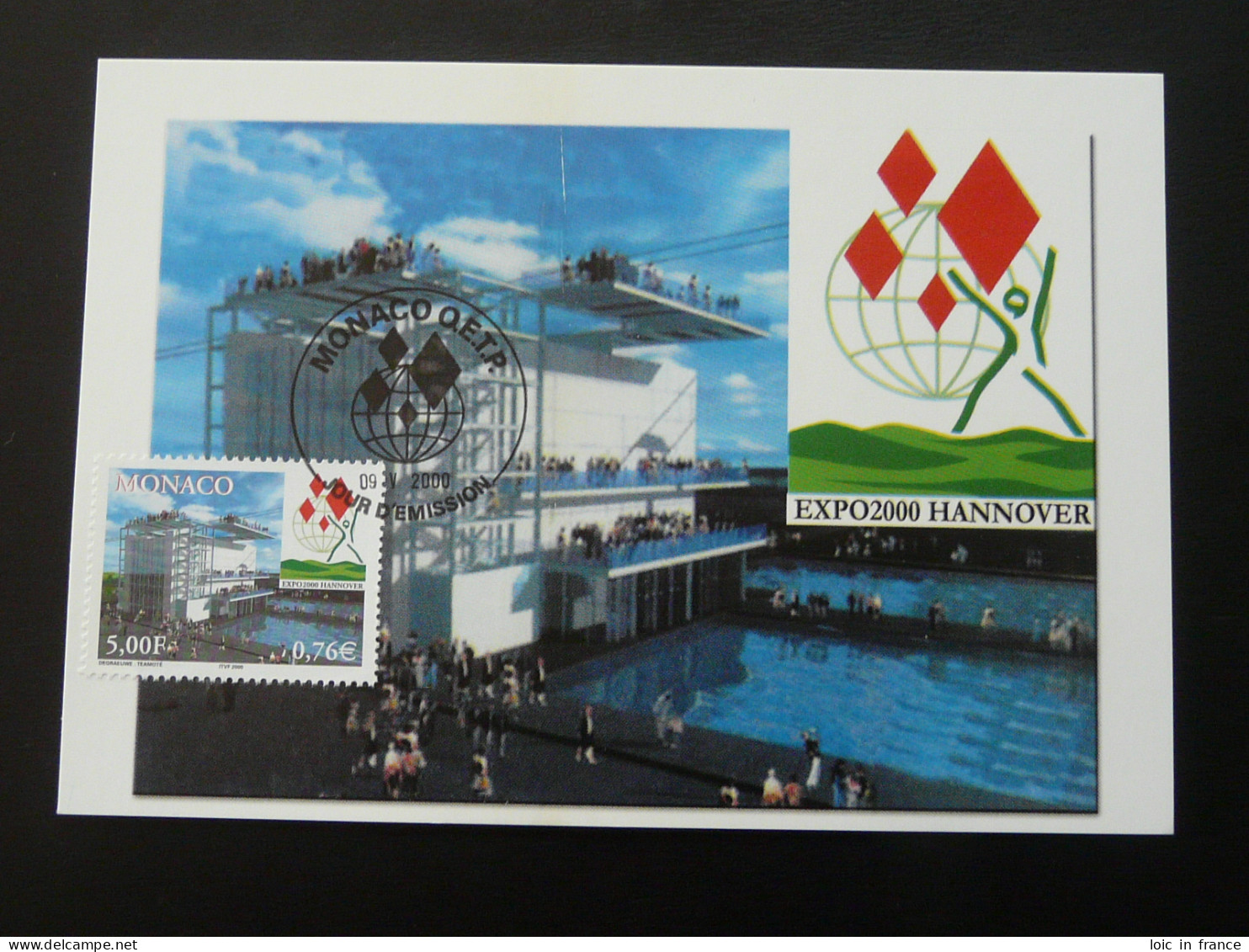 Carte Maximum Card Exposition Universelle Hannover Monaco 2000 - 2000 – Hanovre (Allemagne)