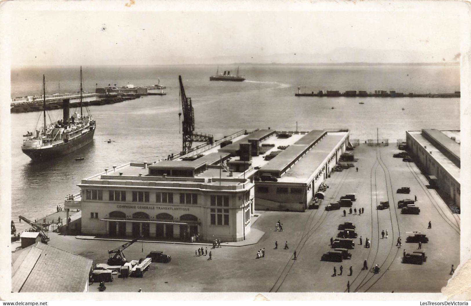 ALGERIE - Alger - Gare Maritime Et Départ Du Courrier De France - Edit La Cigogne - Carte Postale - Algeri