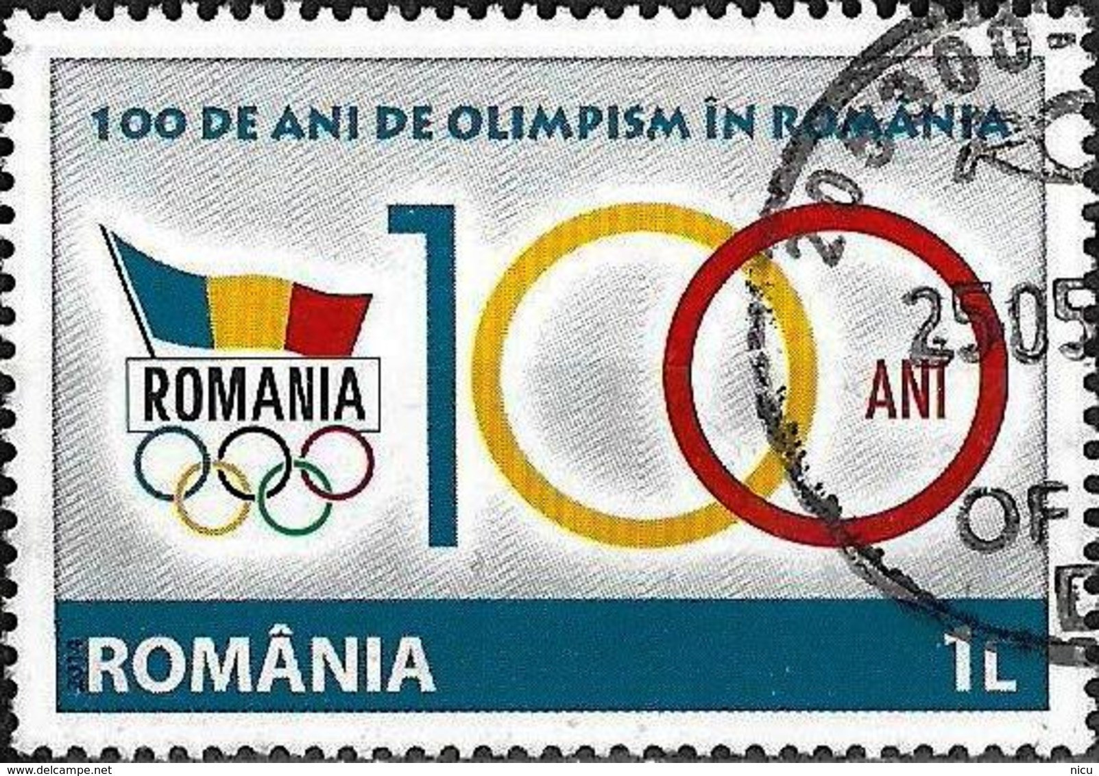 2014 - 100 YEARS OF OLYMPICS IN ROMANIA - Usado