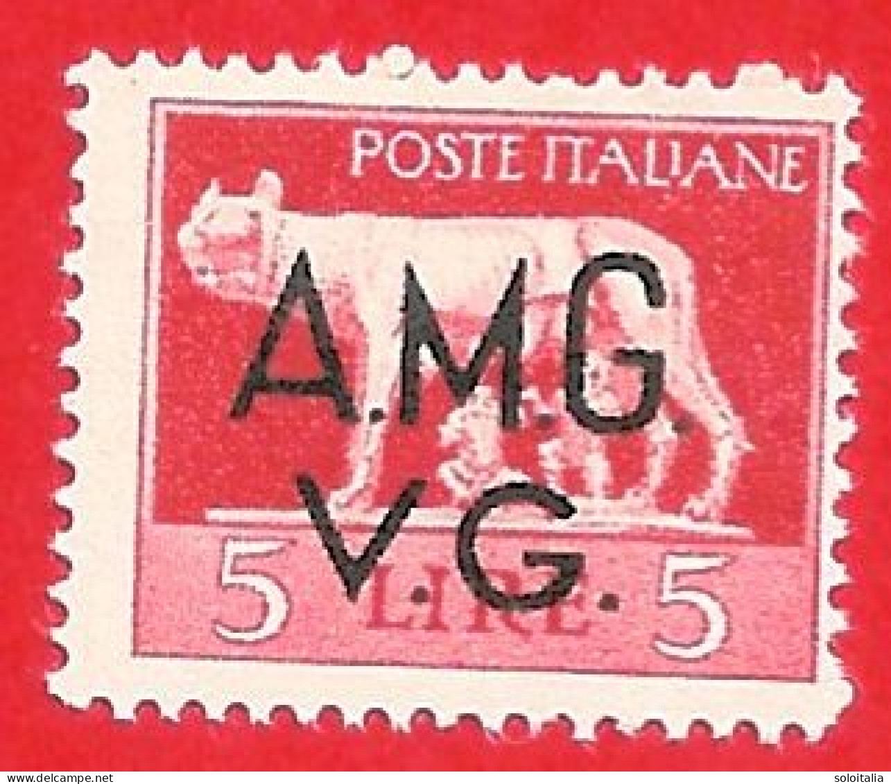 1945/47 (10) AMG V.G. Serie Imperiale Lire 5 Nuovo - Leggi Il Messaggio Del Venditore - Neufs