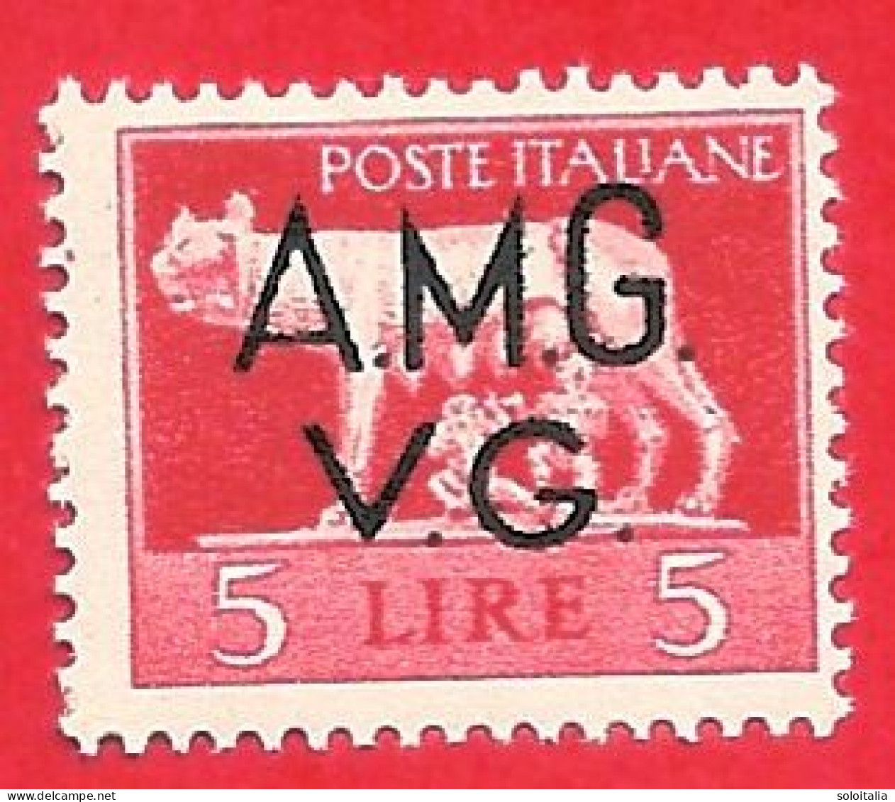 1945/47 (10) AMG V.G. Serie Imperiale Lire 5 Nuovo - Leggi Il Messaggio Del Venditore - Ungebraucht