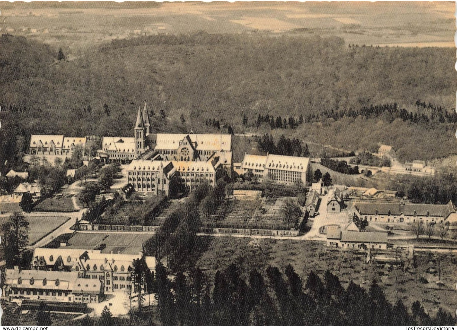 BELGIQUE - Abbaye De Maredsous - Vue Aérienne De Côté - Carte Postale Ancienne - Anhée