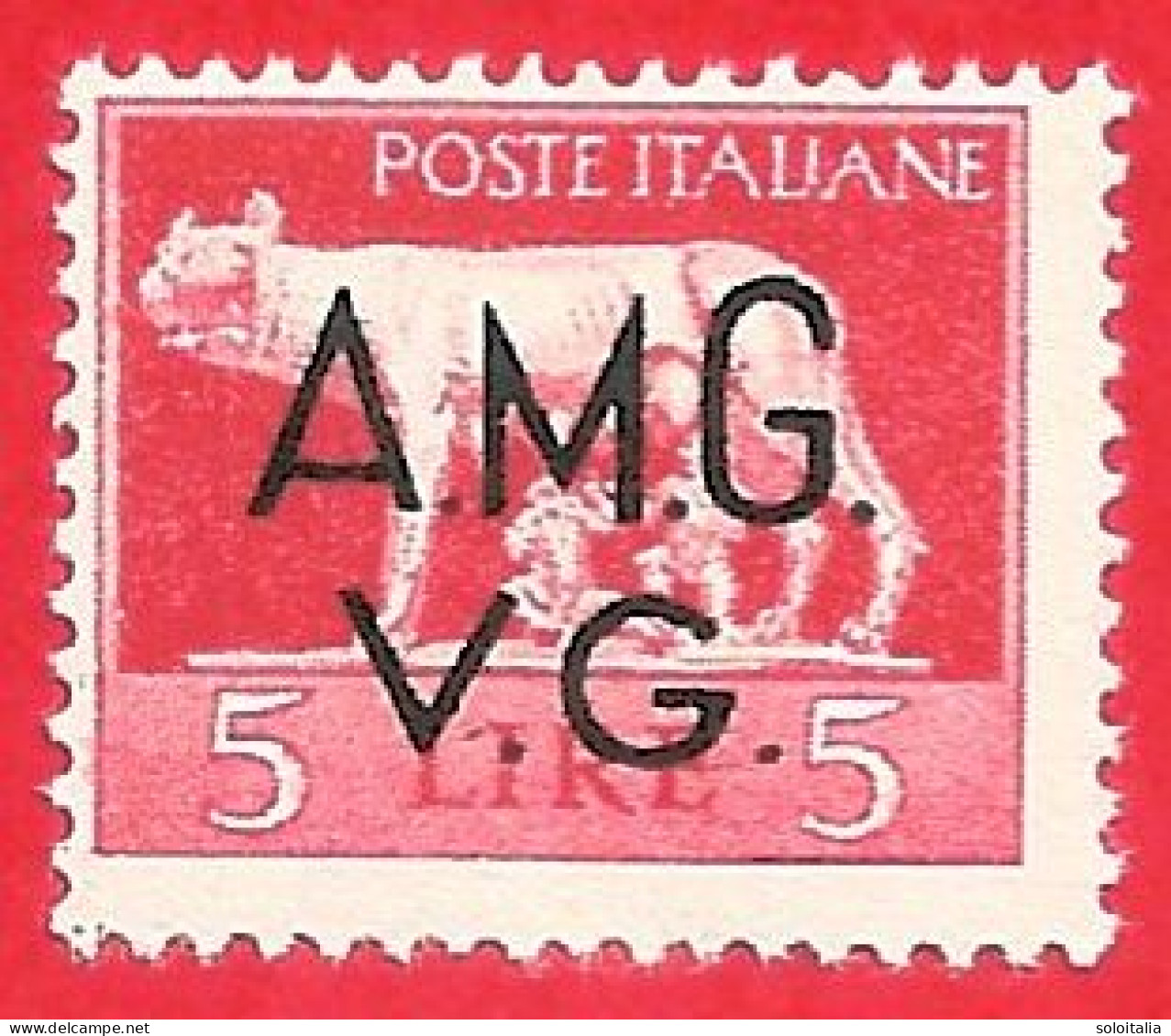 1945/47 (10) AMG V.G. Serie Imperiale Lire 5 Nuovo - Leggi Il Messaggio Del Venditore - Nuevos