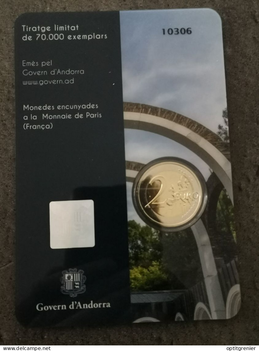 COINCARD 2 EURO 2021 NOTRE DAME DE MERITXELL ANDORRE / EUROS - Andorra