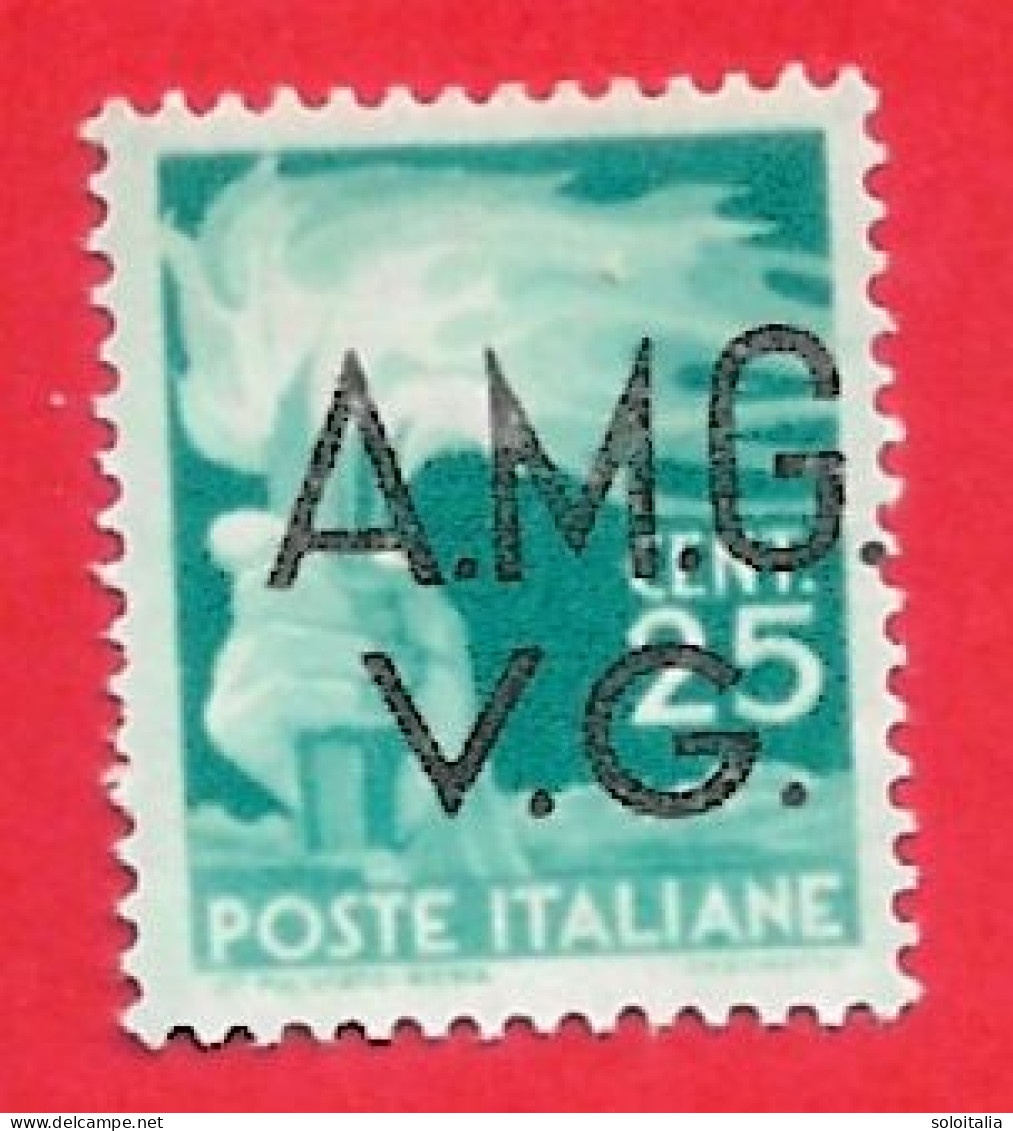 1945/47 (13) AMG V.G. Serie Democratica Cent. 25 Nuovo - Leggi Il Messaggio Del Venditore - Mint/hinged