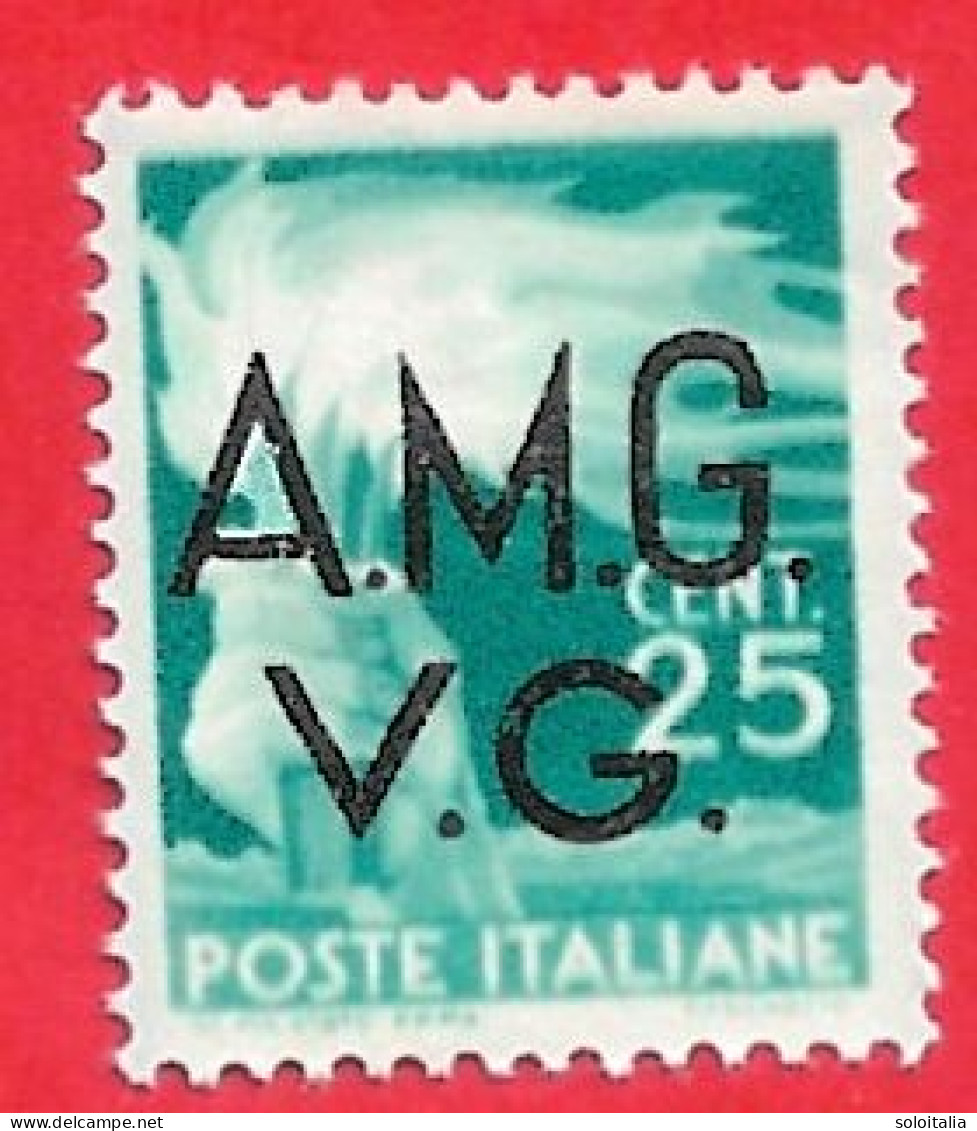 1945/47 (13) AMG V.G. Serie Democratica Cent. 25 Nuovo - Leggi Il Messaggio Del Venditore - Ongebruikt