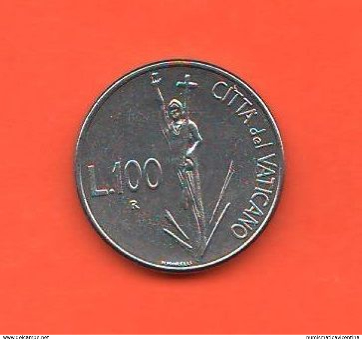 Vaticano 100 Lire 1991 Vatican City Wojtyla Pope Steel Coin - Vatican