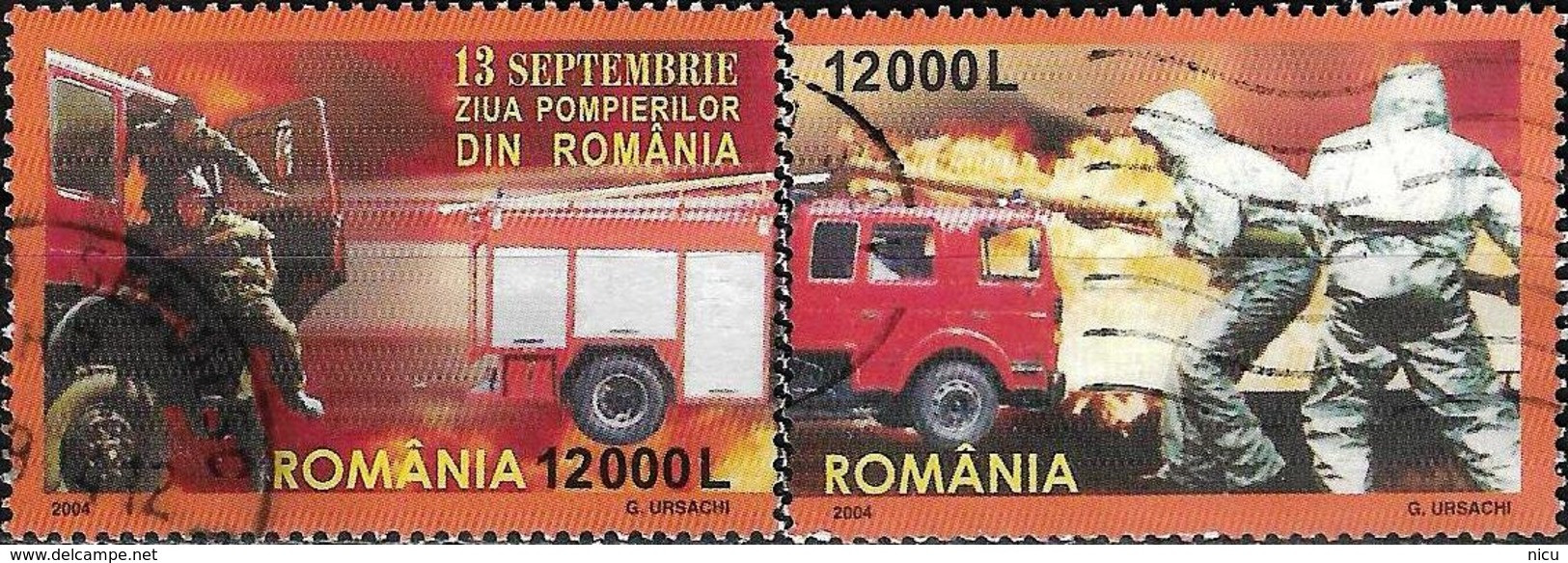 2004 - FIRE DAY IN ROMANIA - Used Stamps