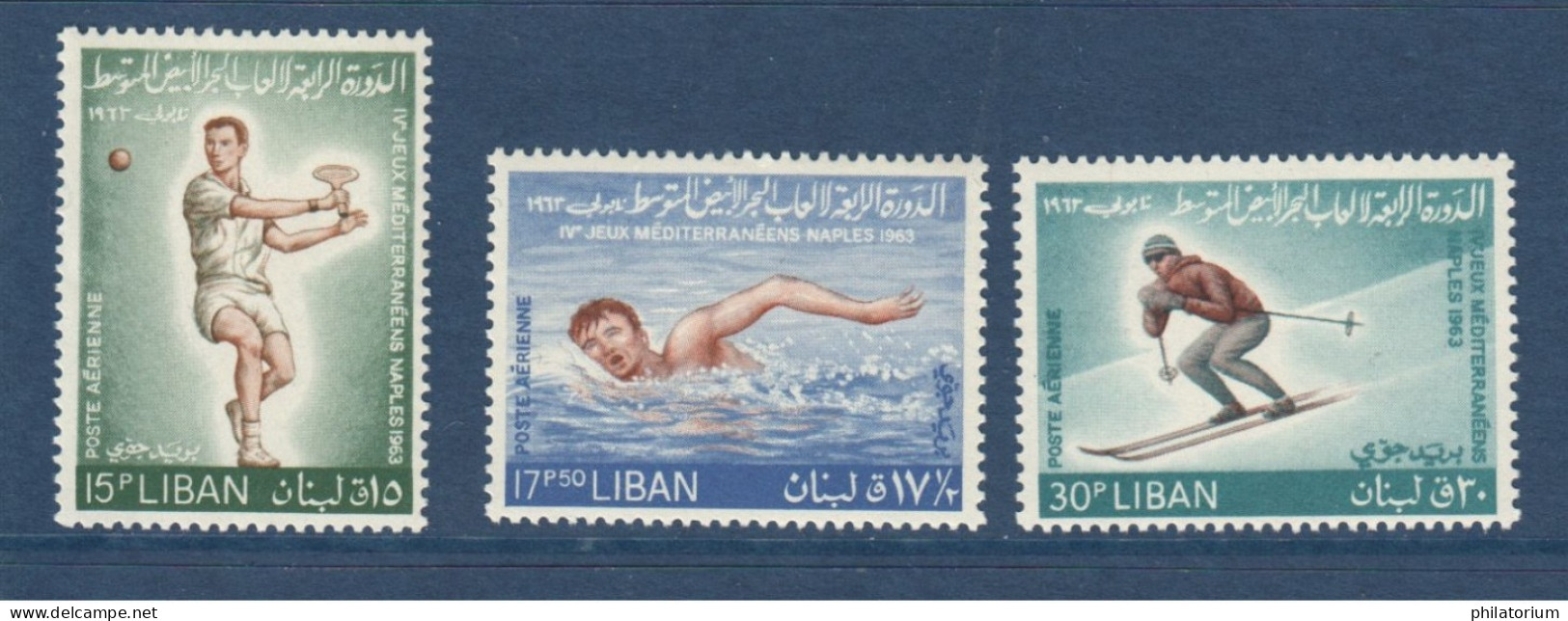 Liban, **, Yv PA 293, 294, 295, Mi 836, 837, 838, Sport, - Lebanon