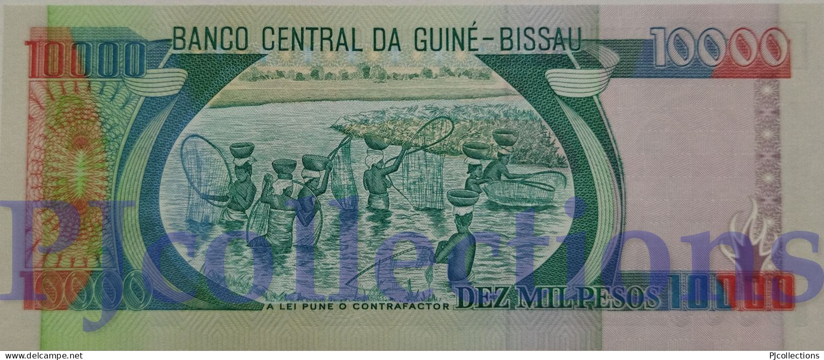 GUINEA BISSAU 10000 PESOS 1990 PICK 15a UNC - Guinea-Bissau