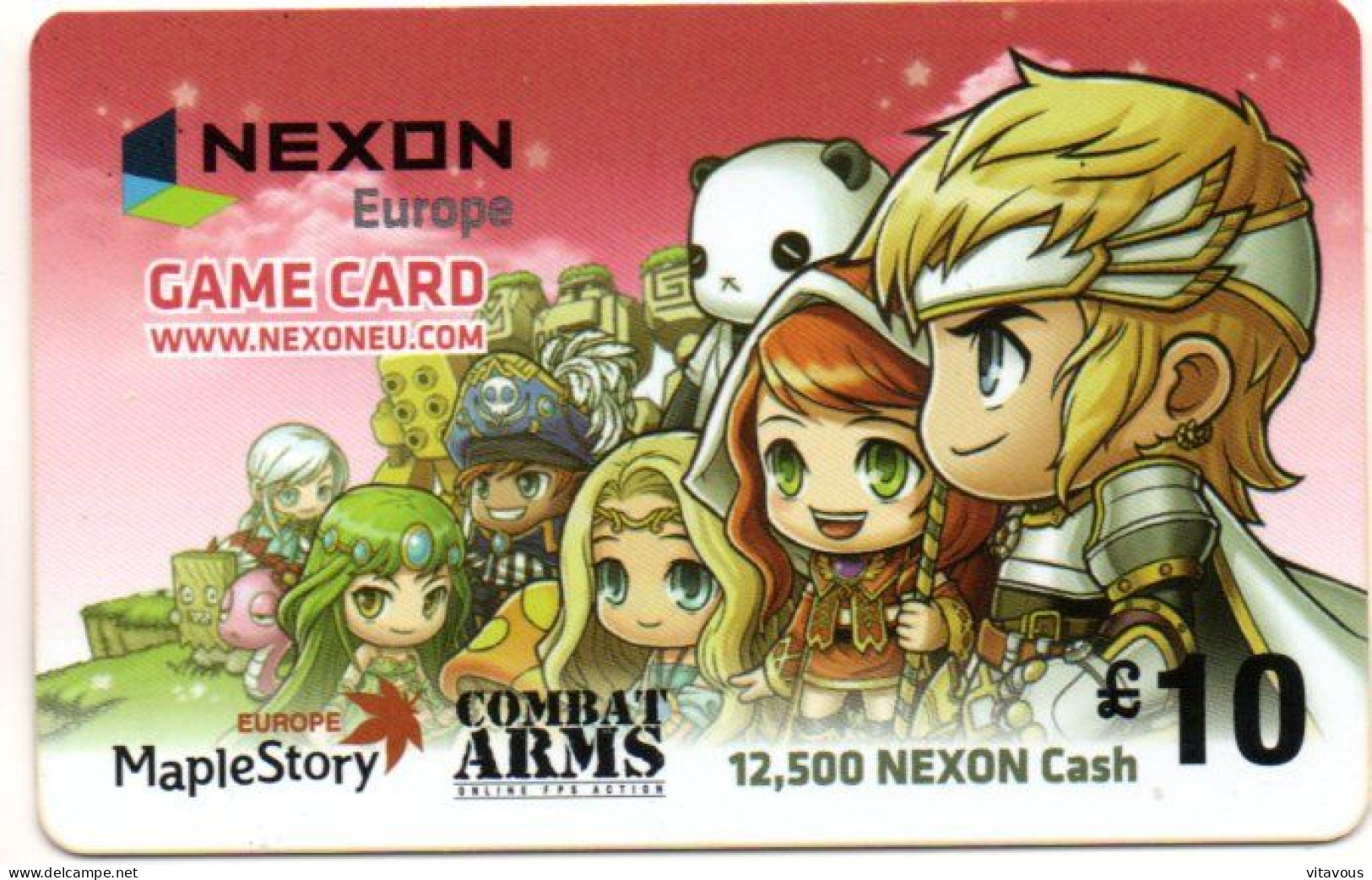 PlayStation Dame Card NEXON COMBAT ARMS Carte Cadeau Magnétique  Gift Card (F 464) - Film