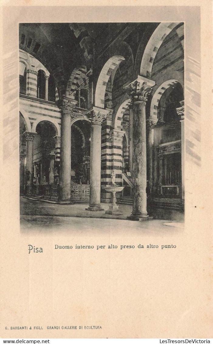 ITALIE - Pisa - Duomo Interno Per Alto Preso Da Altro Punto - Dos Non Divisé - Carte Postale Ancienne - Pisa