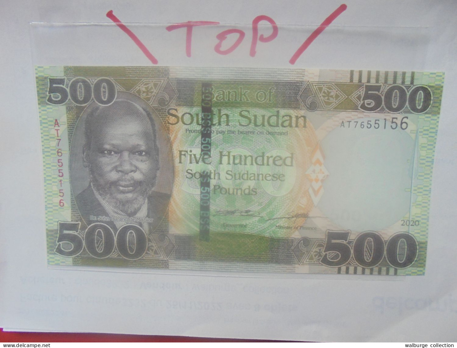 SOUDAN (SUD) 500 POUNDS 2020 Neuf (B.31) - Südsudan