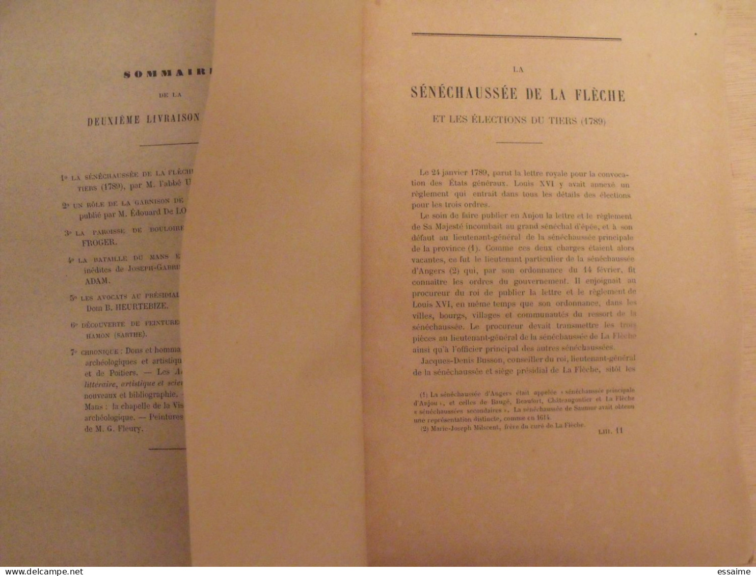 revue historique et archéologique du Maine. année 1903, 1er semestre (3 livraisons). tome LIII. Mamers, Le Mans