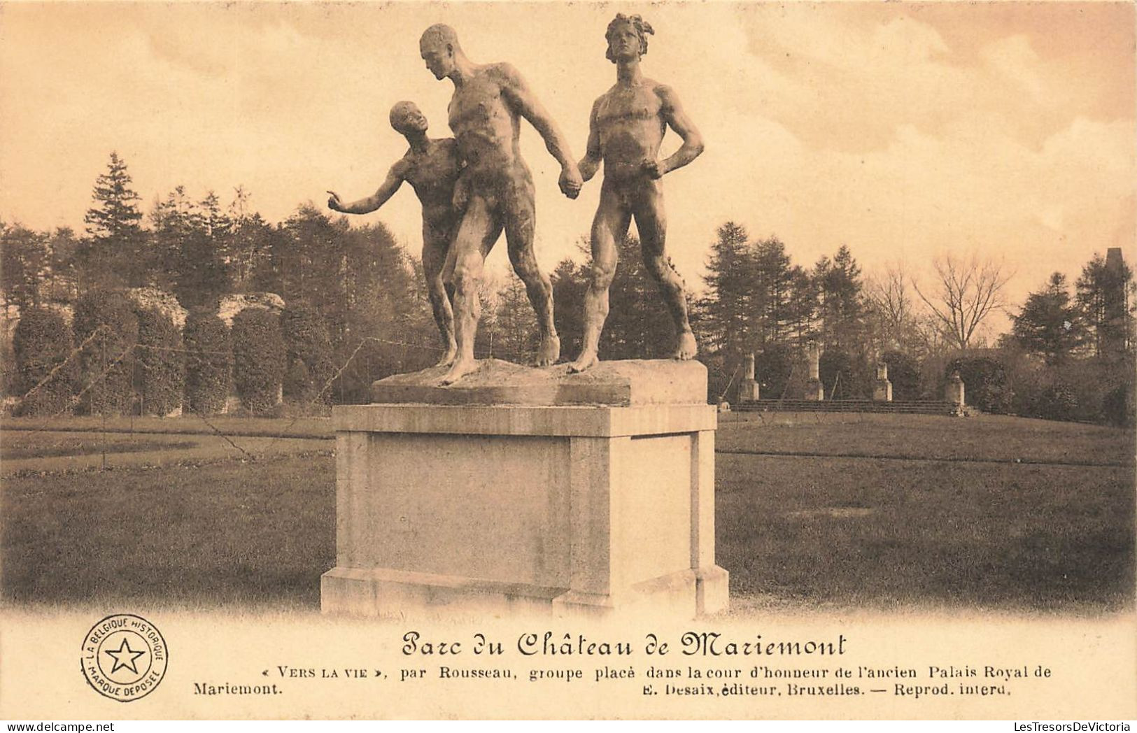 BELGIQUE - Parc Du Château De Mariemont - Carte Postale Ancienne - Morlanwelz