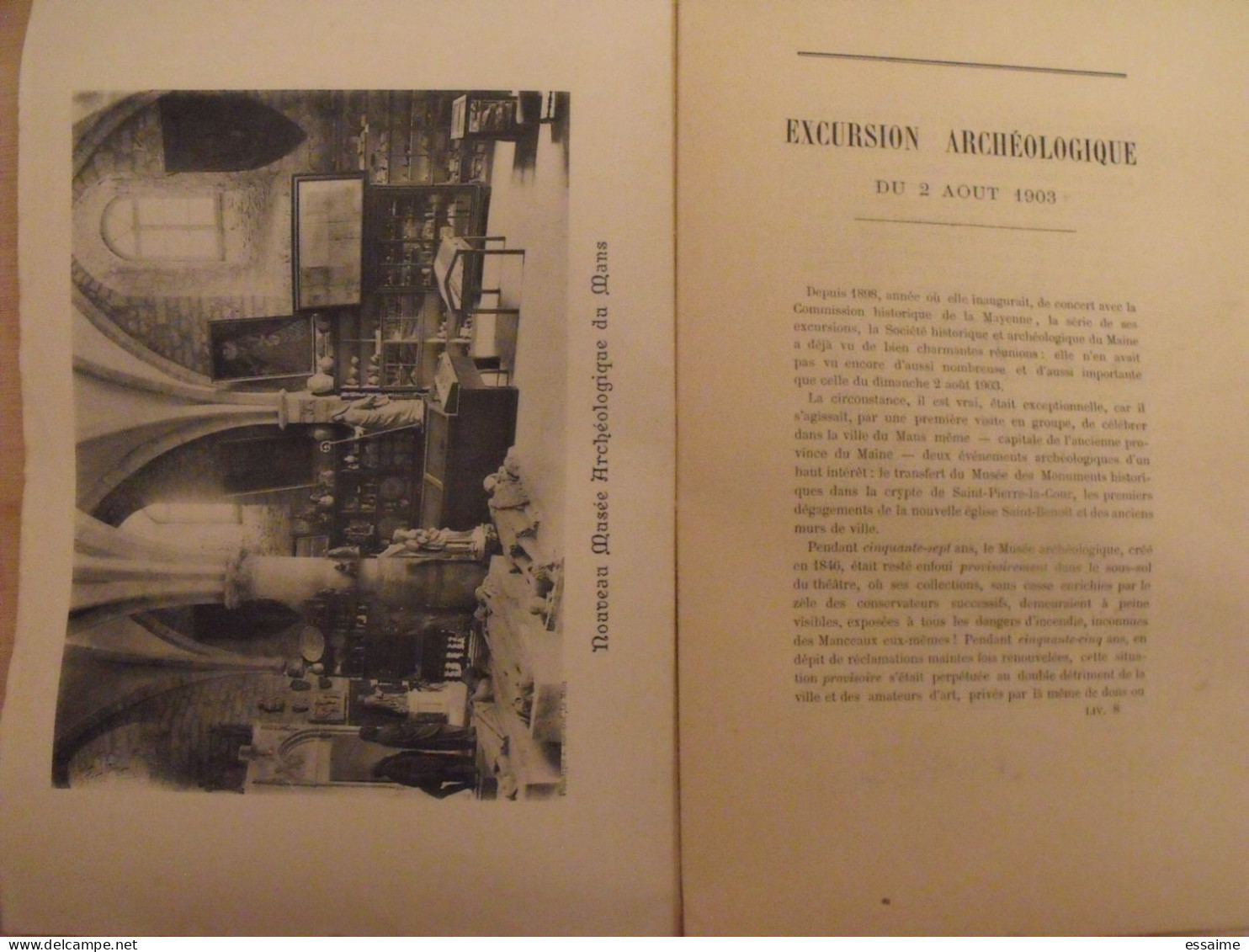 revue historique et archéologique du Maine. année 1903, 2ème semestre (3 livraisons). tome LIV. Mamers, Le Mans