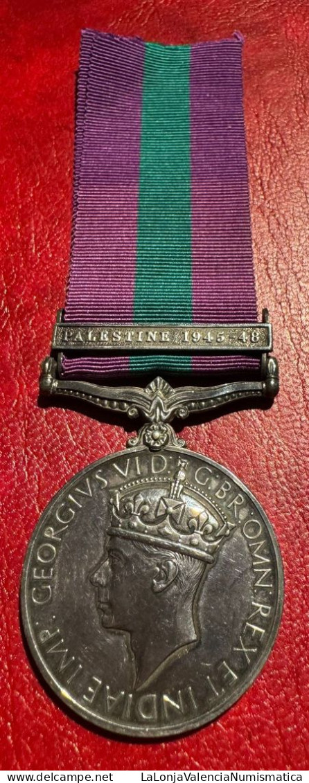 Gran Bretaña Medalla Campaña De Palestina 1945-1948 - Autres & Non Classés