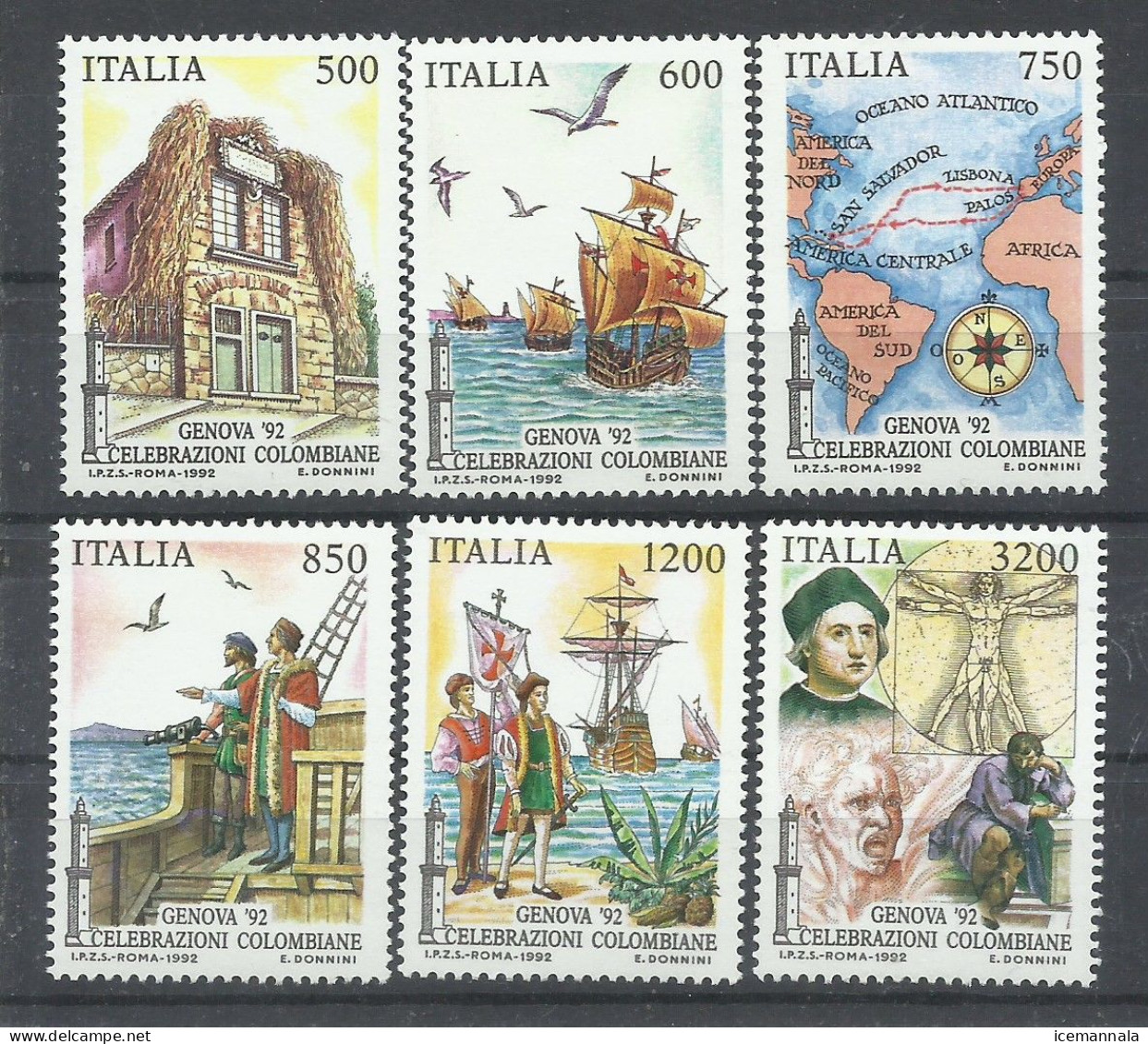 ITALIA   YVERT  1976/81   MNH  ** - Christophe Colomb