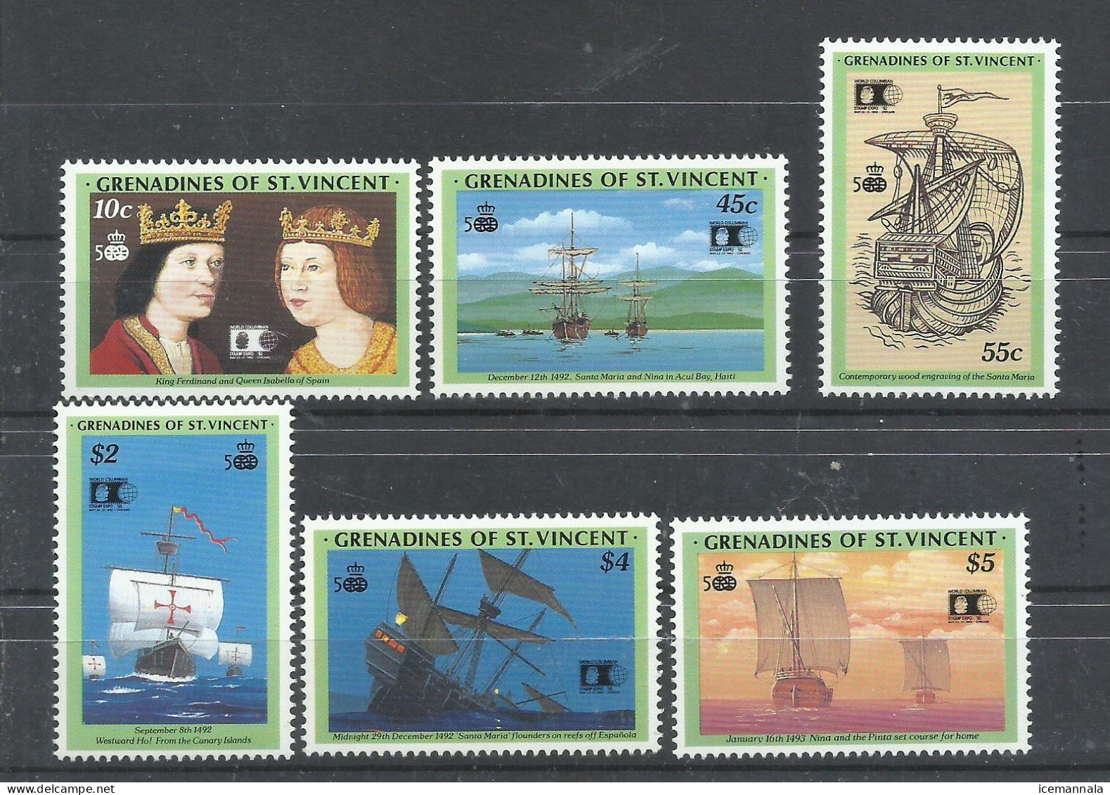 GRENADINES    YVERT   724/29      MNH  ** - Christopher Columbus