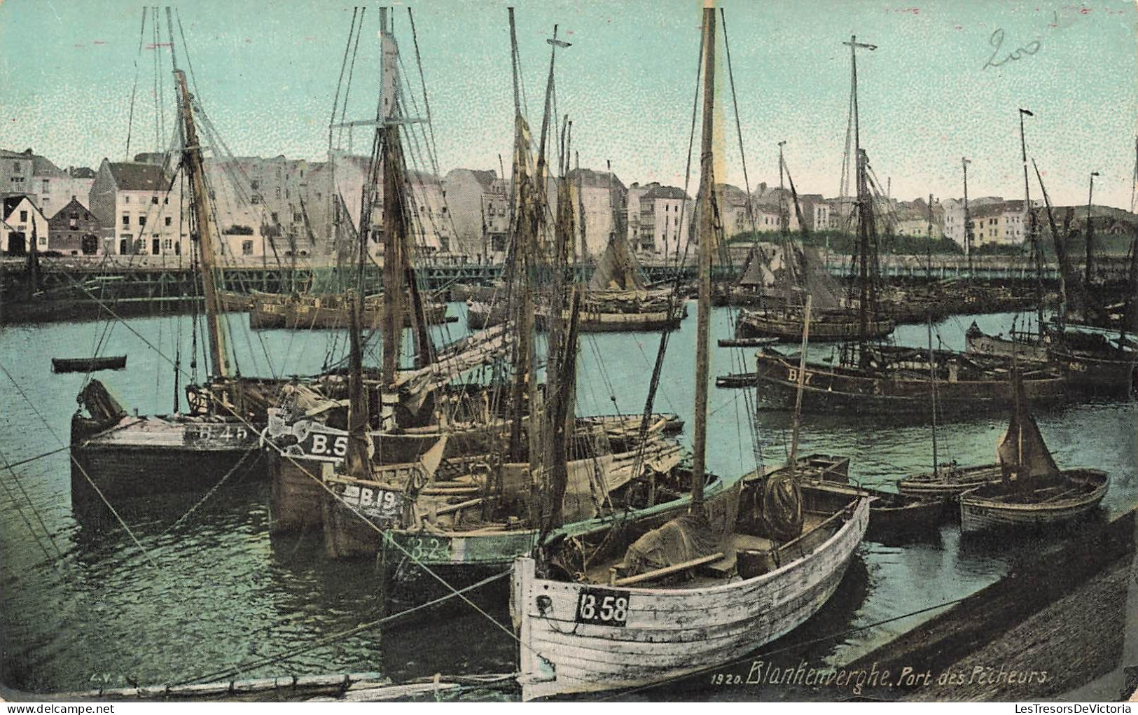 BELGIQUE - Blankenberge - Port Des Pêcheurs - Bateaux De Pêche - Colorisé - Carte Postale Ancienne - Blankenberge