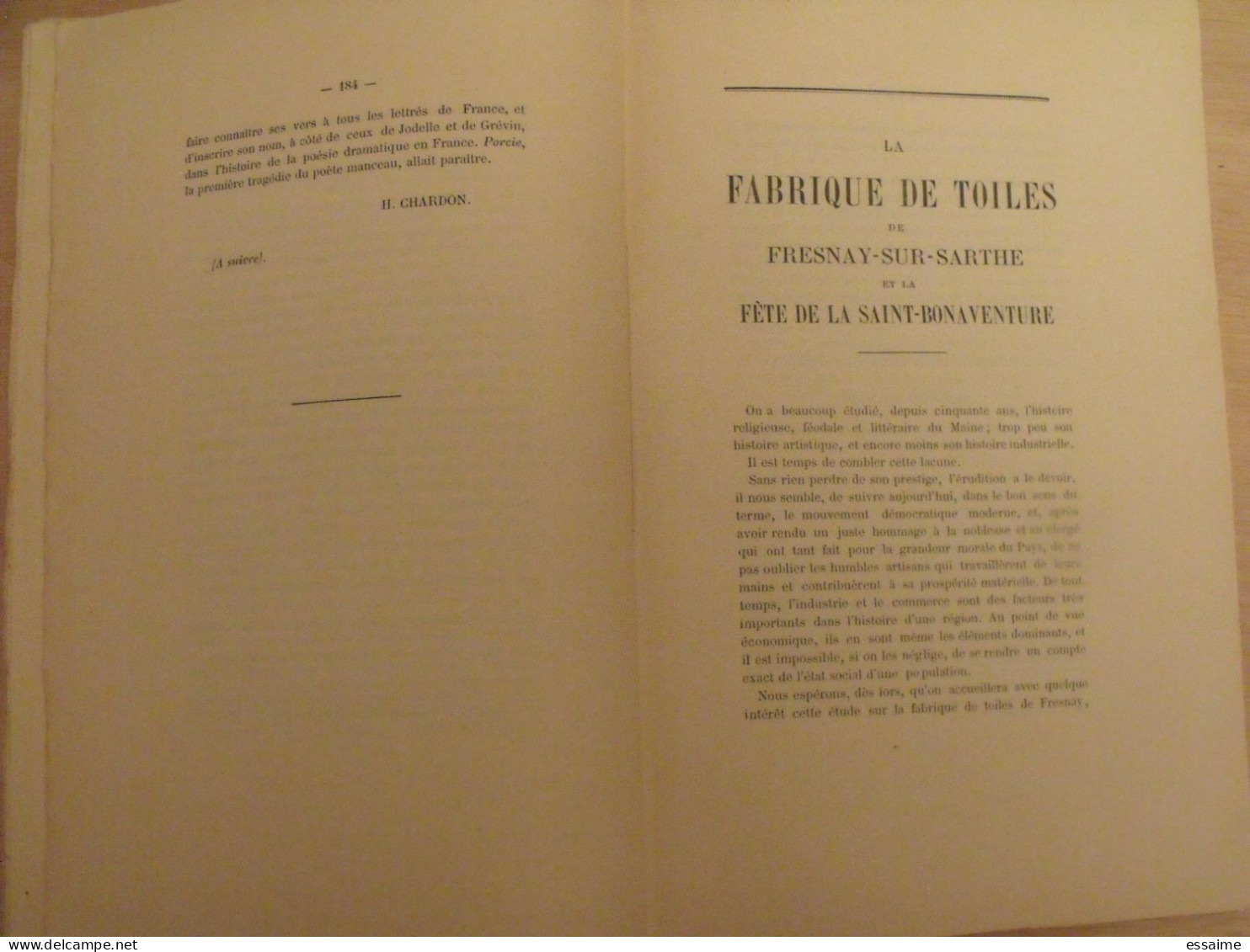 revue historique et archéologique du Maine. année 1904, 1er semestre (3 livraisons). tome LV. Mamers, Le Mans