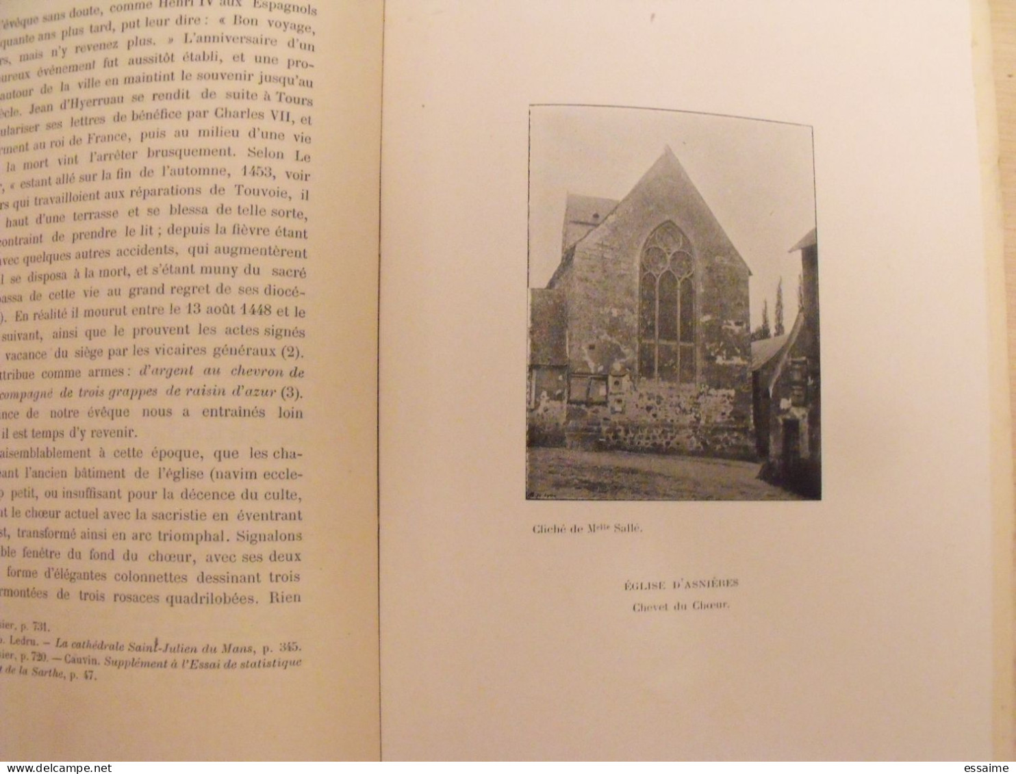 revue historique et archéologique du Maine. année 1904, 1er semestre (3 livraisons). tome LV. Mamers, Le Mans