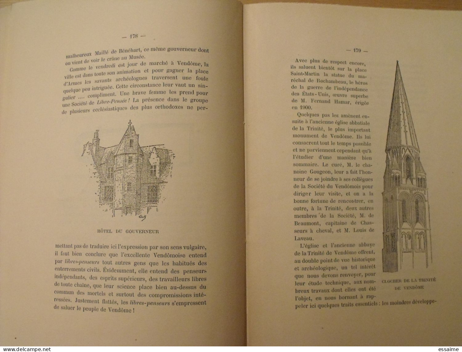 revue historique et archéologique du Maine. année 1904, 2ème semestre (3 livraisons). tome LVI. Mamers, Le Mans