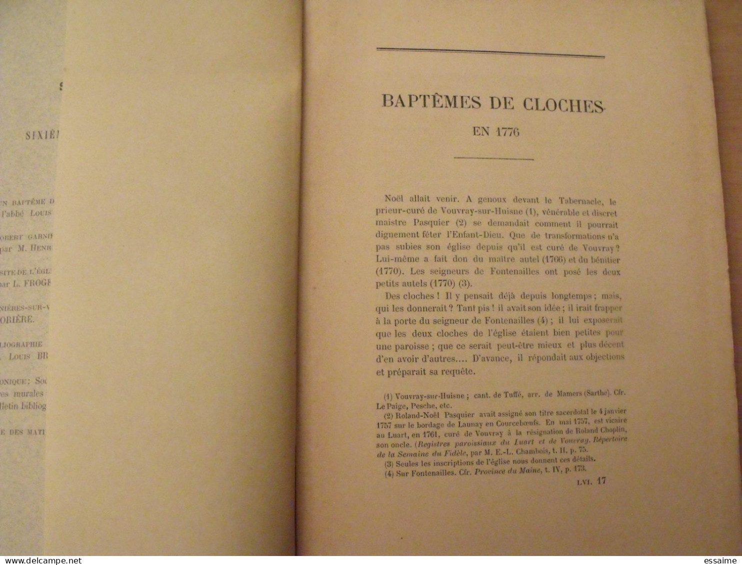 revue historique et archéologique du Maine. année 1904, 2ème semestre (3 livraisons). tome LVI. Mamers, Le Mans